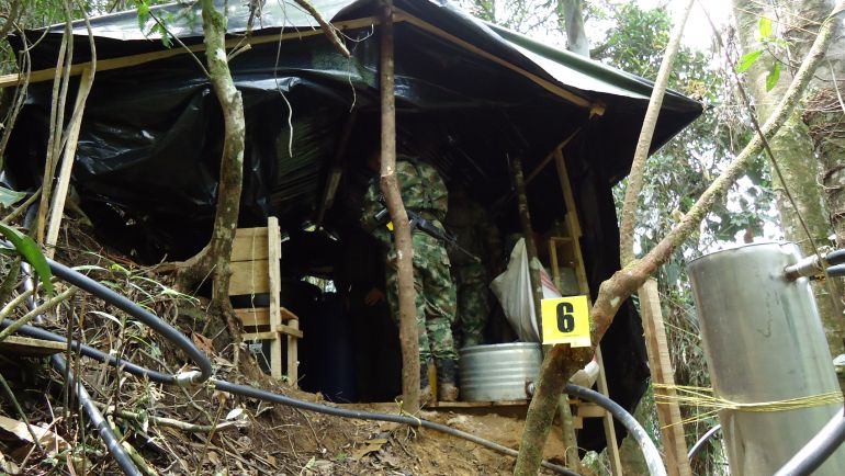 Descubren laboratorio para fabricar cocaína en Campohermoso, Boyacá: Descubren laboratorio para fabricar cocaína en Campohermoso, Boyacá