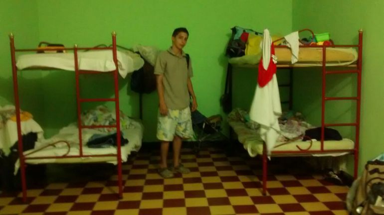 Jorge Uribe en el hogar de paso