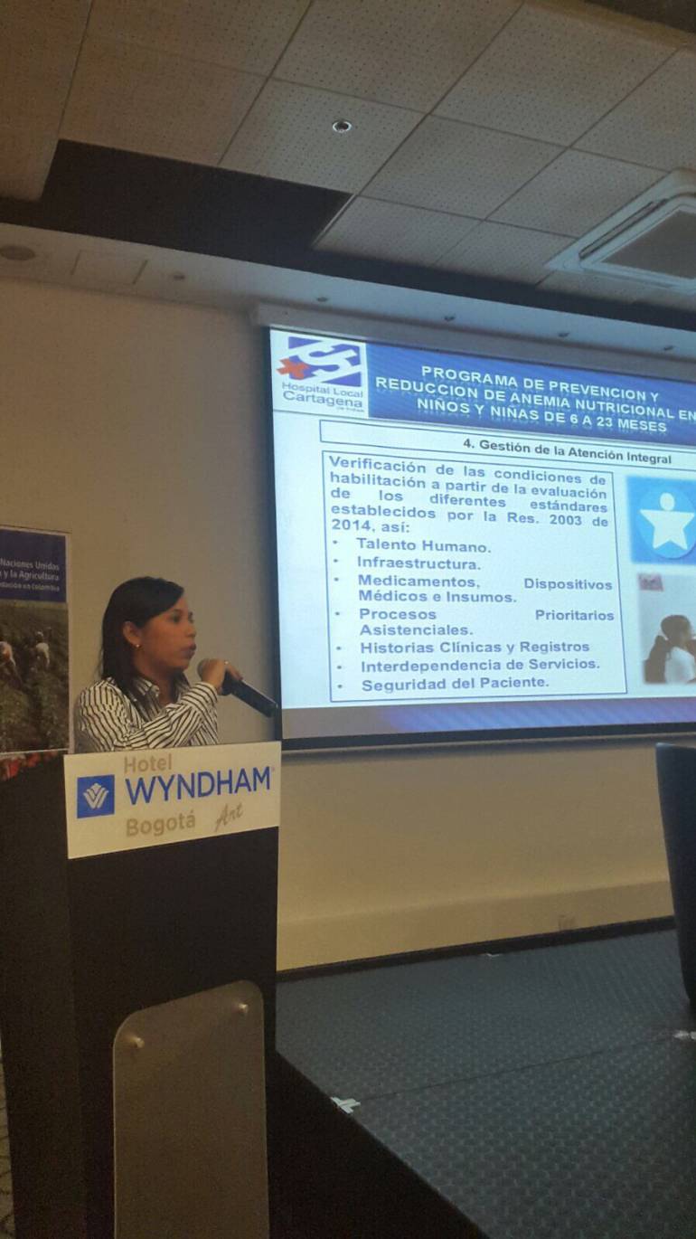 ESE Cartagena presenta experiencia exitosa de prevención de la anemia nutricional