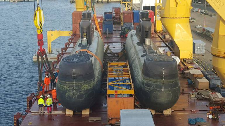 Colombia adquirió 2 submarinos repotenciados en Alemania