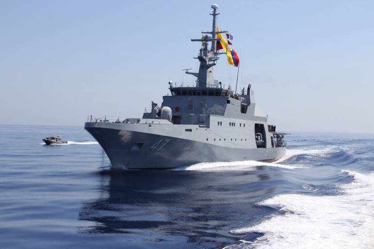 ARC “7 de agosto” regresa a Cartagena luego de operaciones con Eunavfor y OTAN