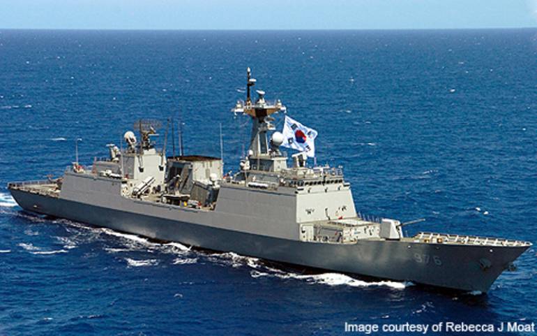 Escuadrón de entrenamiento de Corea con más de 650 tripulantes visita Cartagena
