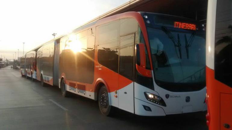 Transcaribe arrancará etapa comercial el 15 de febrero