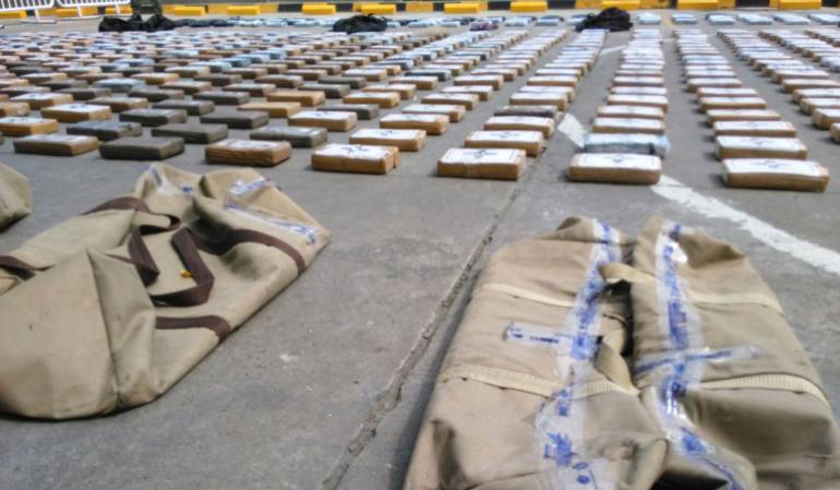 Policía incauta 1.335 kilos de cocaína en Cartagena