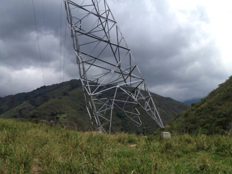 El ELN quería volar otra torre de energía para dejar sin luz el sur de Bolívar
