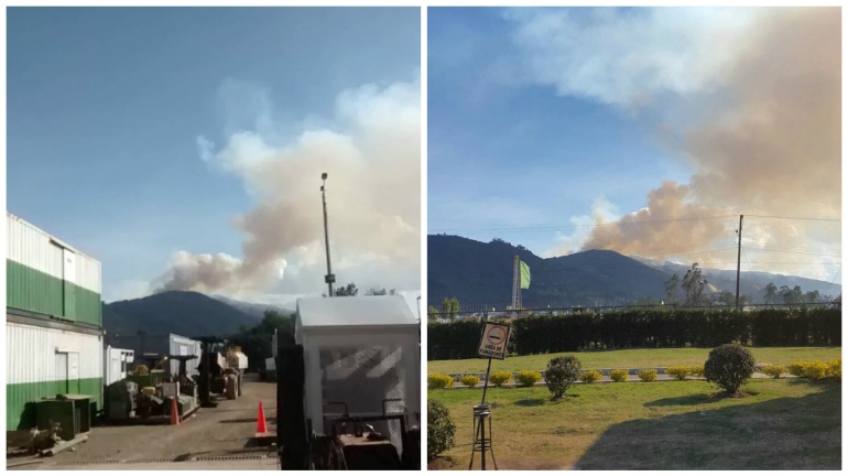Incendios forestales: Bomberos pide ayuda a FAC para apagar incendio