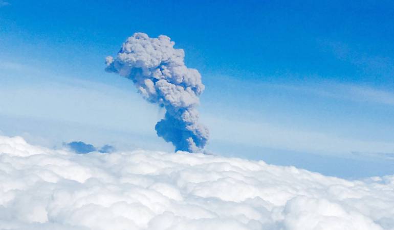 Viajeros han captado la actividad del Volcán Nevado del Ruiz