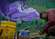 Grafiteros fueron multados en Tunja por mural alusivo al desmonte del ESMAD