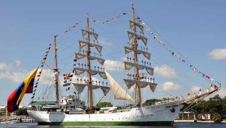 A bordo del ARC Gloria, inició Viaje al Corazón del Caribe 2