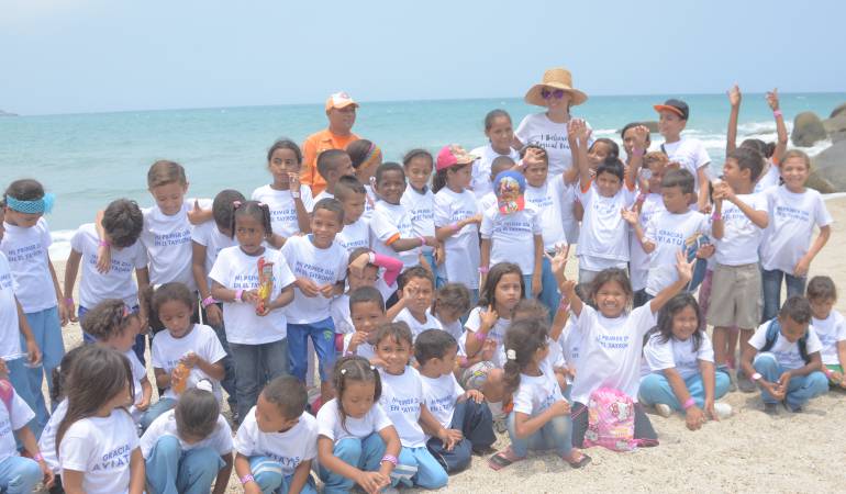 60 niños de fundación de Taliana Vargas conocieron el Parque Tayrona
