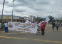 Miles de trabajadores marcharon por la protección del acero en Boyacá