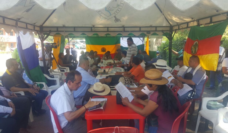 Levantan minga indígena en Caldas: Levantan minga indígena en el departamento de Caldas
