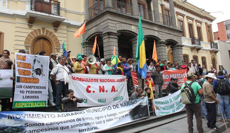 Paro agrario: Se levanta protesta campesina que se había tomado la Plaza de Nariño en Pasto