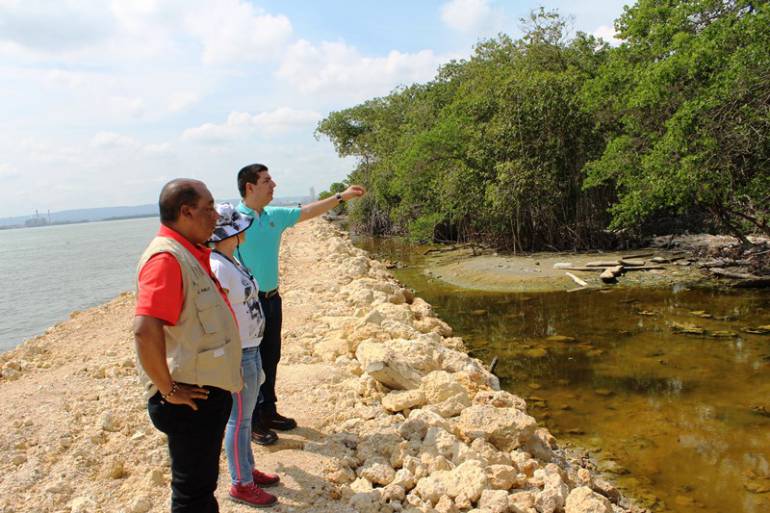 Cardique Tierrabomba Cartagena: Cardique suspende obras de un sector de línea de costa de Tierrabomba en Cartagena