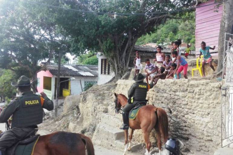 Policía de Carabineros de Cartagena reforzó la seguridad de las faldas del cerro de La Popa: Policía de Carabineros de Cartagena reforzó la seguridad de las faldas del cerro de La Popa