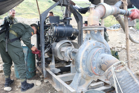 Ofensiva contra la minería ilegal en el sur del Cauca: Destruyen maquinaria utilizada para minería ilegal en el Cauca Ofensiva contra la minería ilegal en el sur del Cauca: Destruyen maquinaria utilizada para minería ilegal en el Cauca