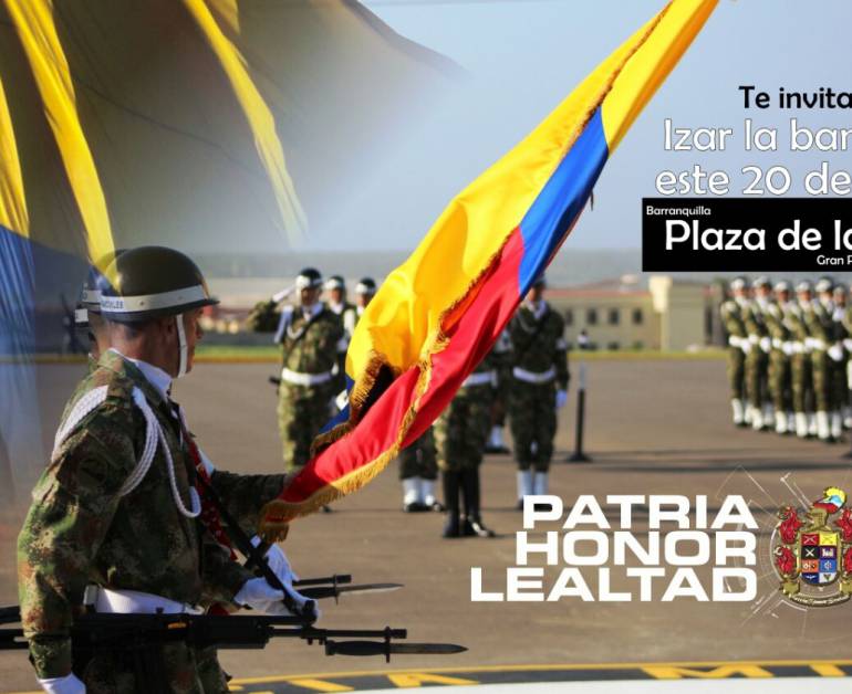 Celebración 20 de Julio: Las Fuerzas Militares invitan a izar la bandera este 20 de julio
