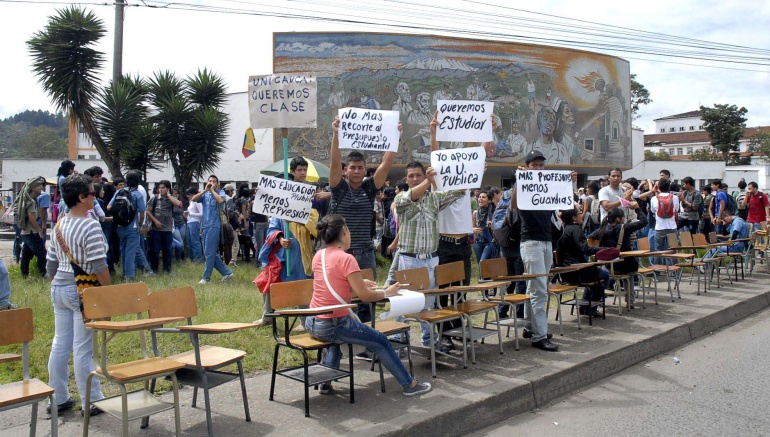 Más de 280 mil estudiantes se quedarán sin clases en Cauca