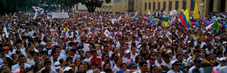 Marcha por la familia: Multitudinaria protesta en Bucaramanga en contra de la ideología género