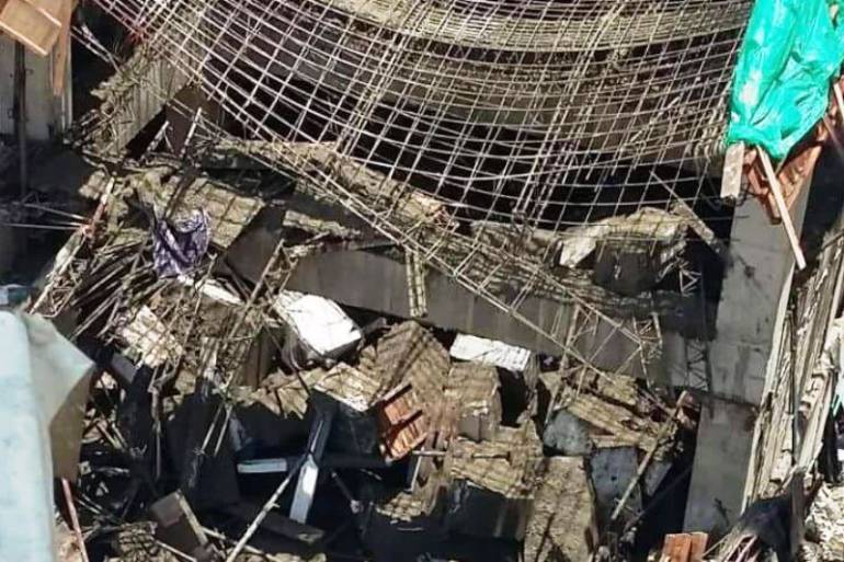 Colapsó construcción de estación de gasolina en sector turístico de Cartagena: Colapsó construcción de estación de gasolina en sector turístico de Cartagena