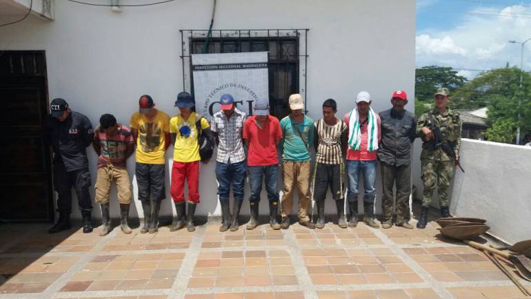 Capturadas 10 personas por minería ilegal en el Magdalena
