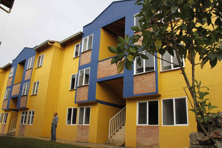 Viviendas nuevas en Antioquia.