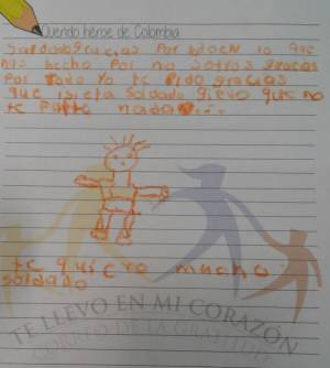 Cartas de gratitud de niños de Medellín serán enviadas a soldados Cartas de gratitud de niños de Medellín serán enviadas a soldados