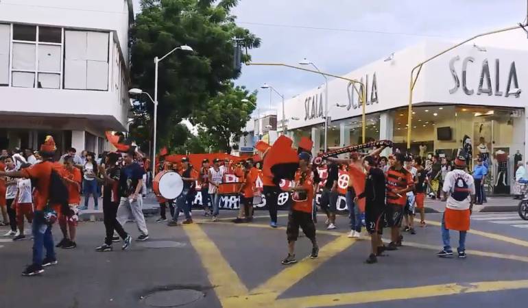 Hinchas del Cúcuta Deportivo marcharon por la situación del equipo