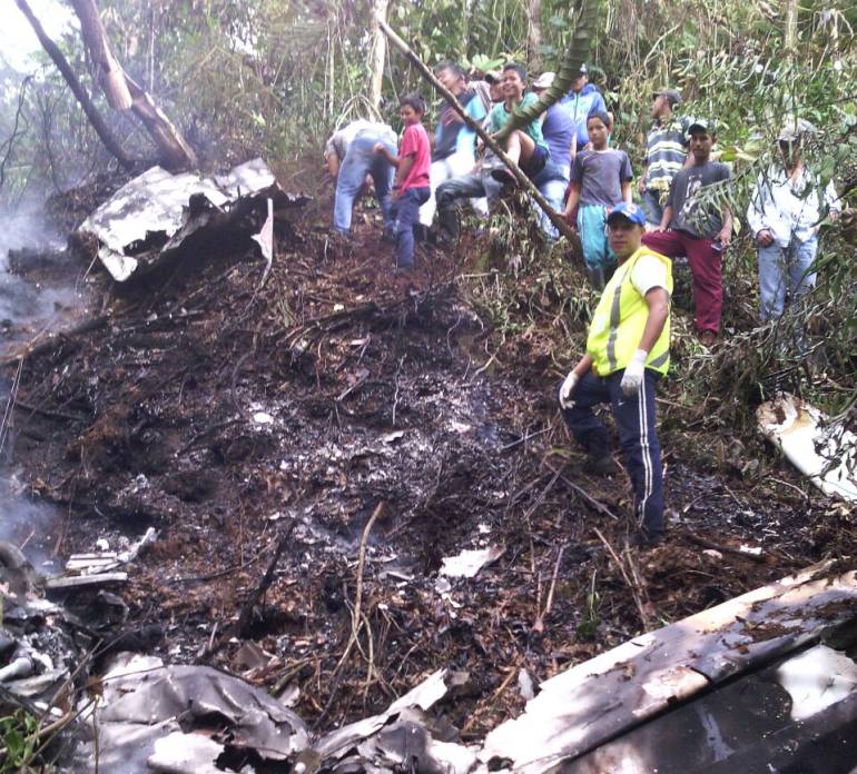 Sijín halló 35 kilos de droga en avioneta que se accidentó en Frontino, Antioquia