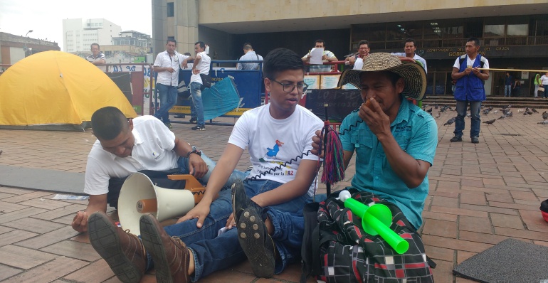 CAMPAMENTO POR LA PAZ: Después de 40 días Campamento por la Paz se levanta en Cali