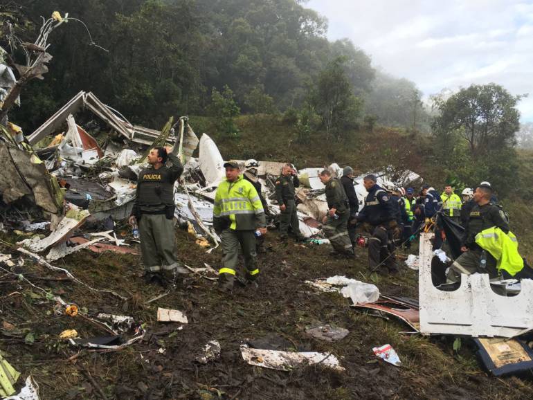 Avión siniestrado en La Unión, Antioquia.
