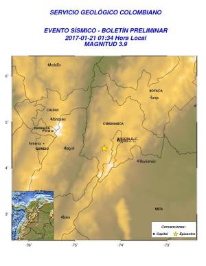 temblor en Bogotá: Sismo de 3.9 grados se registró en Cundinamarca temblor en Bogotá: Sismo de 3.9 grados se registró en Cundinamarca