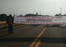 Protestaron trabajadores de Ruta del Sol, fase 2