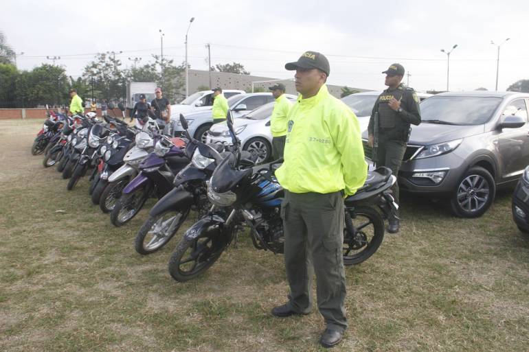Motos y carros hurtados recuperados en Cali en 2017: Recuperados cerca de 90 motos y carros en Cali, en lo corrido de 2017