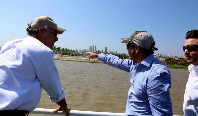 Visita a las obras de ampliación del Malecón
