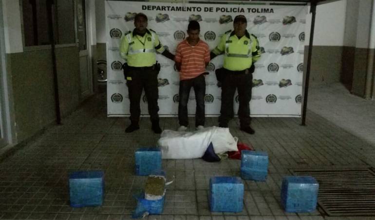 Marihuana en Tolima.: Incautan marihuana en Tolima que tenía como destino Bogotá
