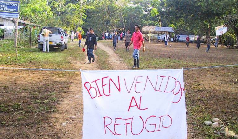 Refugio en la zona del Catatumbo