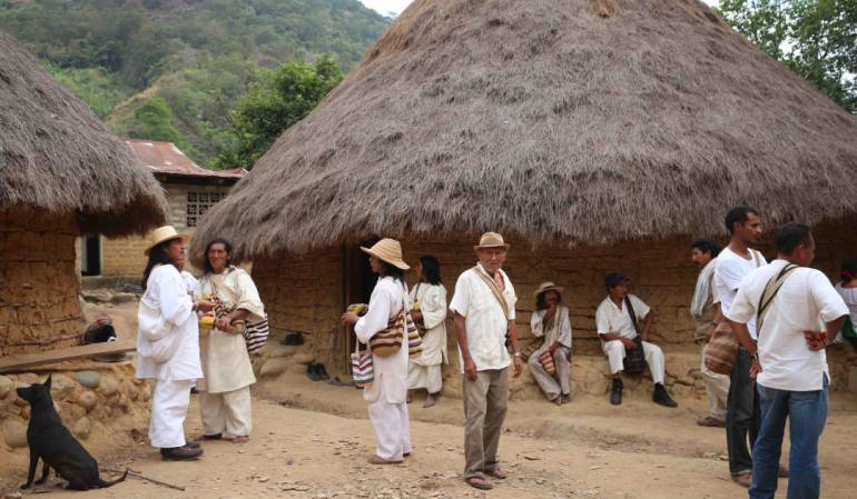 Indígenas koguis de la Sierra Nevada de Santa Marta/Cortesía Organización Gonawindua Tayrona