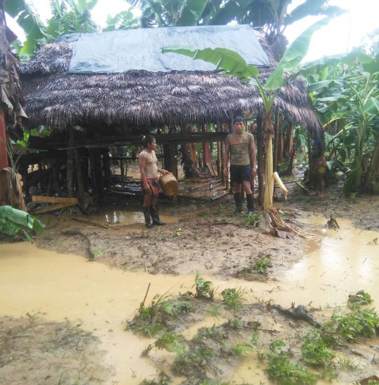 Comunidades indígenas las más afectadas por creciente del río Murindó.