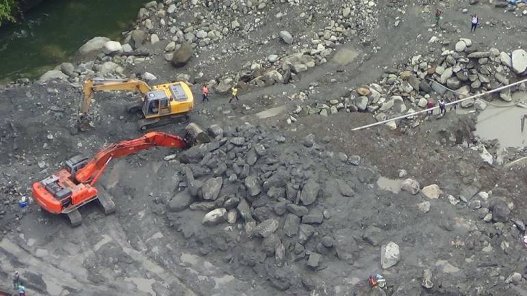 Operación contra minería ilegal en Buenaventura marzo 2017: En Buenaventura 300 personas trabajaban la minería ilegal