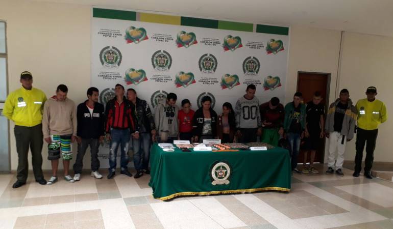 Golpe al Tráfico de Drogas.: Golpe al tráfico de drogas en Armenia deja 13 personas capturadas