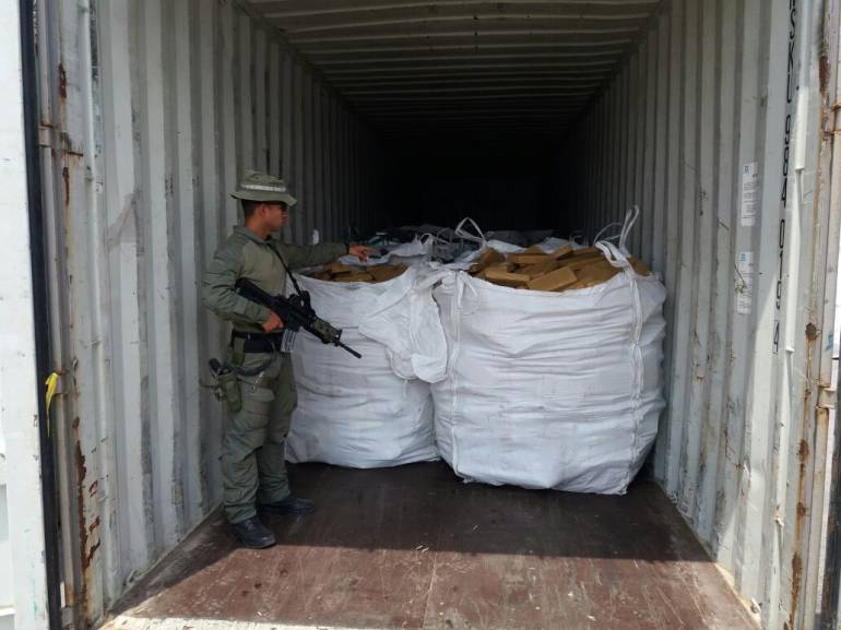 Colombia: Incautan más de seis toneladas de cocaína con destino a