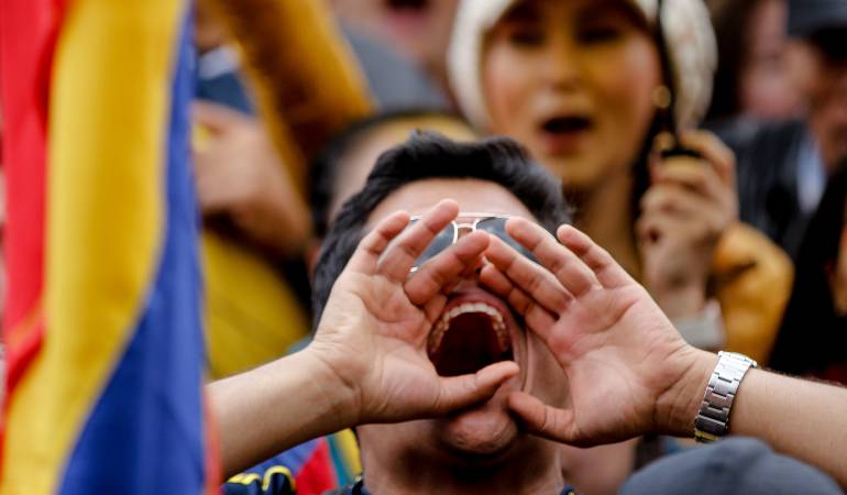En ciudades como Medellín, la marcha estuvo marcada por el rechazo de los manifestantes a la manifestación de alias "Popeye" En ciudades como Medellín, la marcha estuvo marcada por el rechazo de los manifestantes a la manifestación de alias "Popeye"