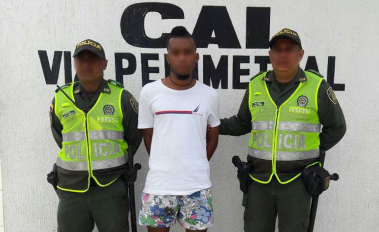 Capturado alias “El Jeison”, en la avenida Pedro Romero de Cartagena: Capturado alias “El Jeison”, en la avenida Pedro Romero de Cartagena