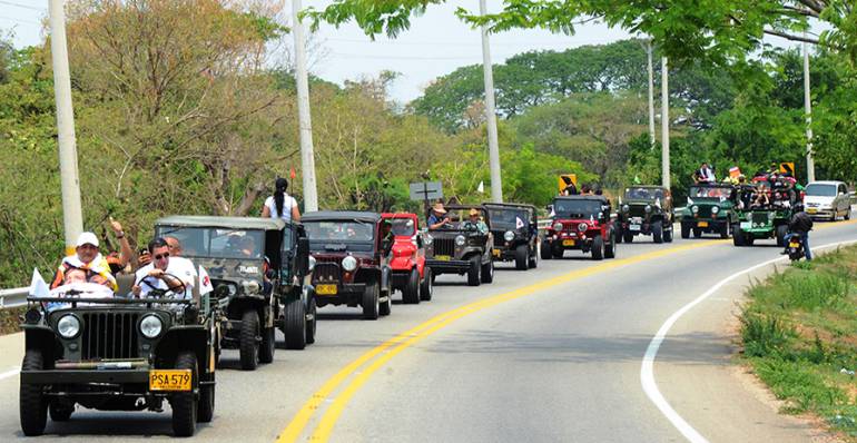 La primera caravana se realizó en el año 2009/Cortesía Fundación Festival de la Leyenda Vallenata.