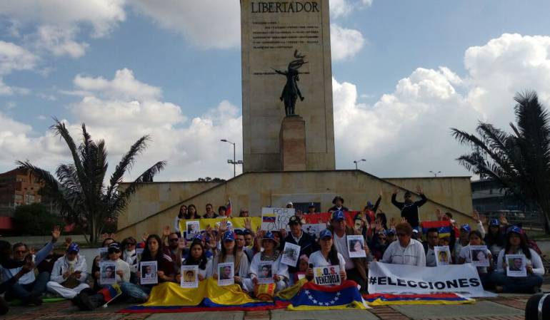 Colombia también marchó contra el gobierno Maduro: Venezolanos ... - Caracol Radio
