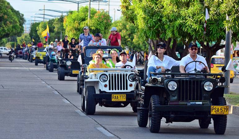 Los Jeeps Willys Parranderos recorrieron las seis comunas de Valledupar