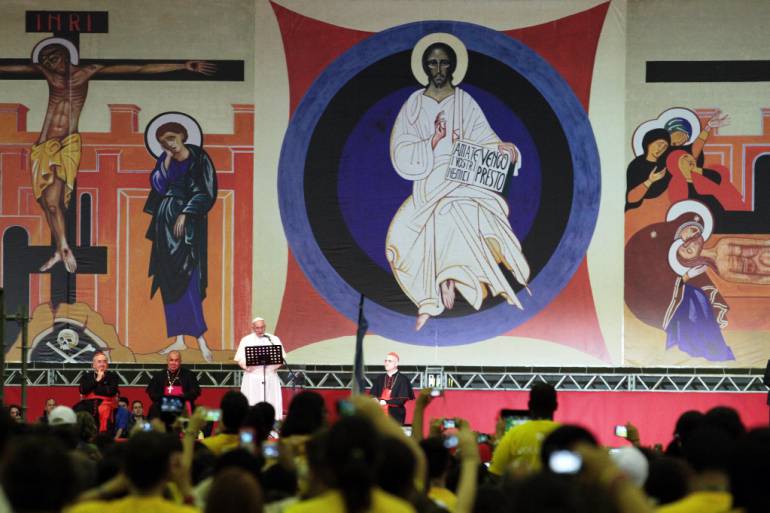 Se mantiene gran misa del papa en Cartagena en el muelle de Contecar: Se mantiene gran misa del papa en Cartagena en el muelle de Contecar