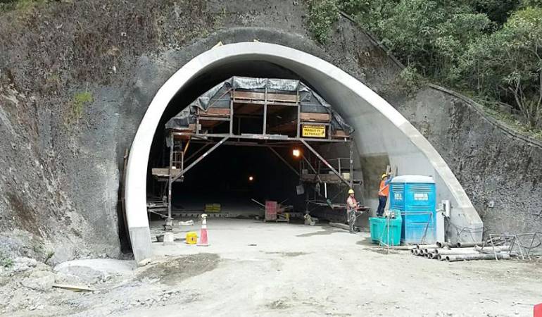 Obras del Túnel de La Línea: Un sólo oferente se presentó para terminar obras del Túnel de La Línea