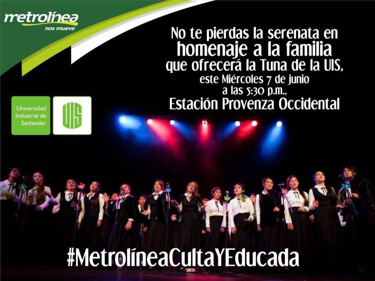 MUSICA CONCIERTO METROLÍNEA TUNA: Tuna de la Uis se presentará en estación de Metrolínea